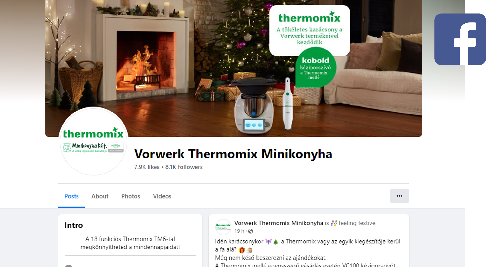 Vorwerk Thermomix Minikonyha Facebook oldal